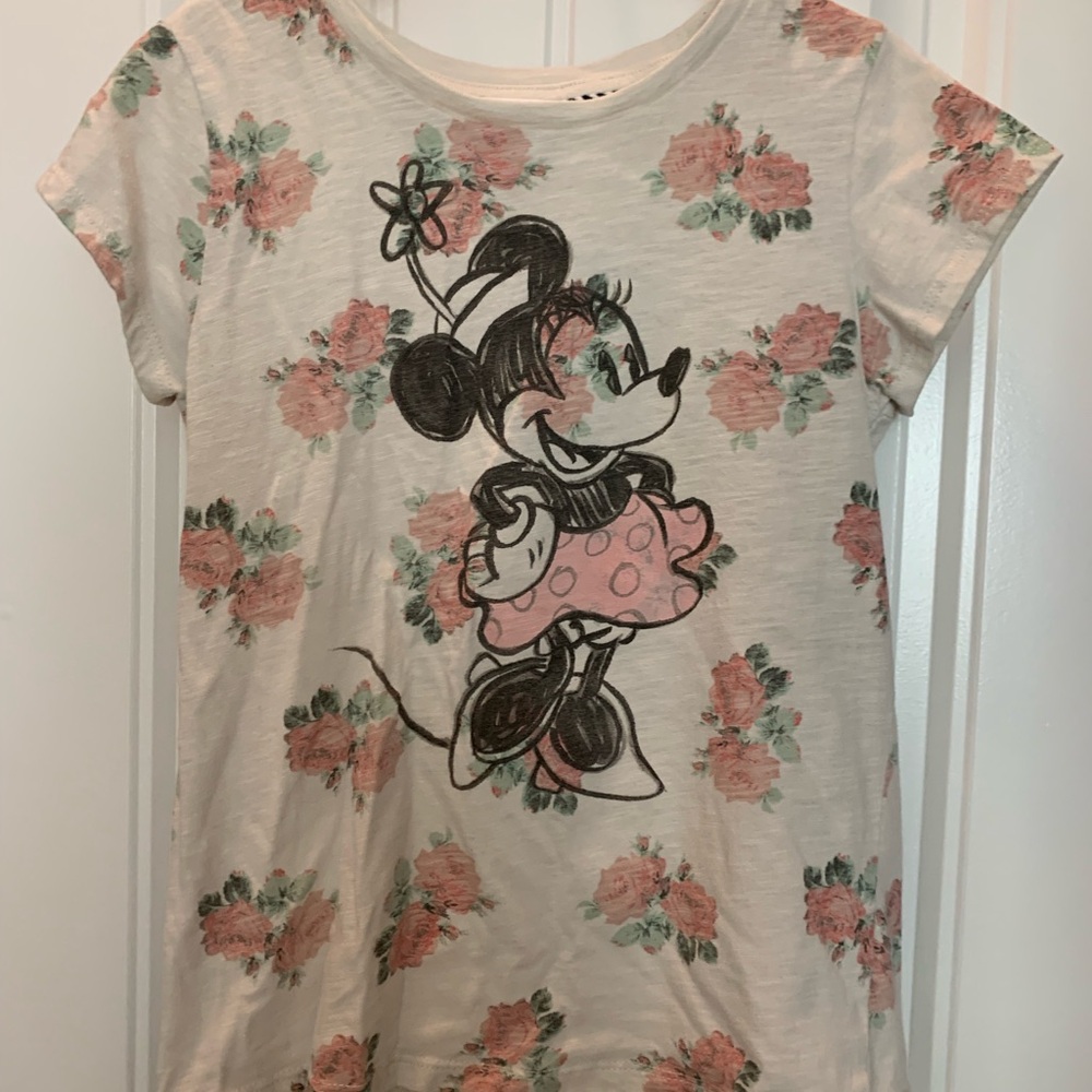 Disney Minnie Mouse Floral Kids Shirt